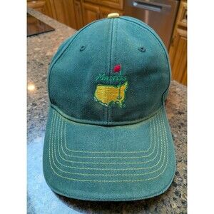 Masters Golf Tournament Green Yellow Dad Hat Cap Richardson Adjustable Augusta